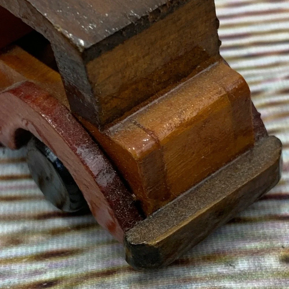 Miniature Wooden Classic Car By Walmart Vintage Toy Vehicle Collectible‎